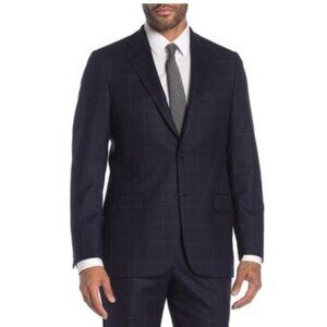 Hickey Freeman Notch Lapel Wool Classic Fit Blazer